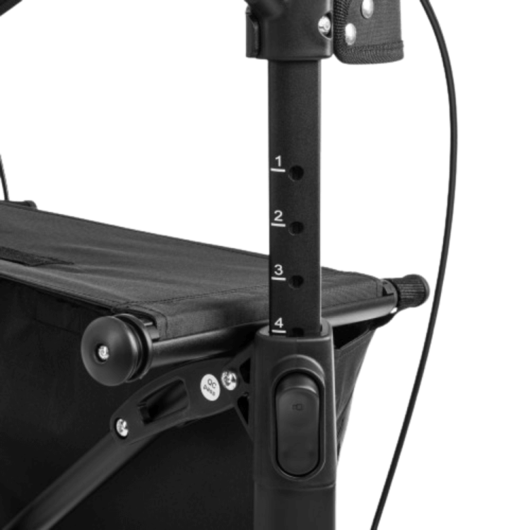 Podpórka czterokołowa z włókna węglowego FUTURO czarny mat - TIMAGO