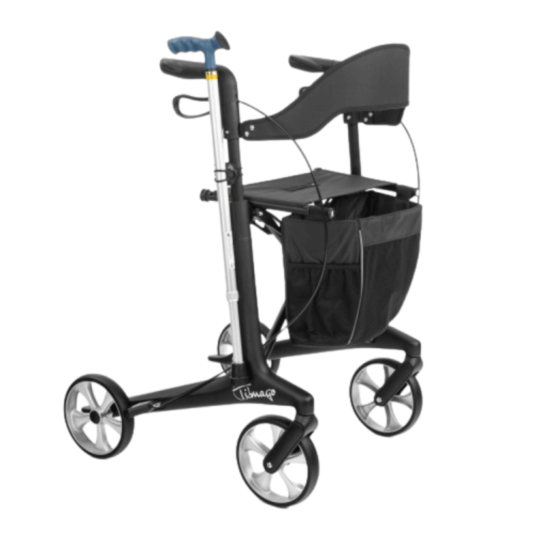 Podpórka czterokołowa z włókna węglowego FUTURO czarny mat - TIMAGO