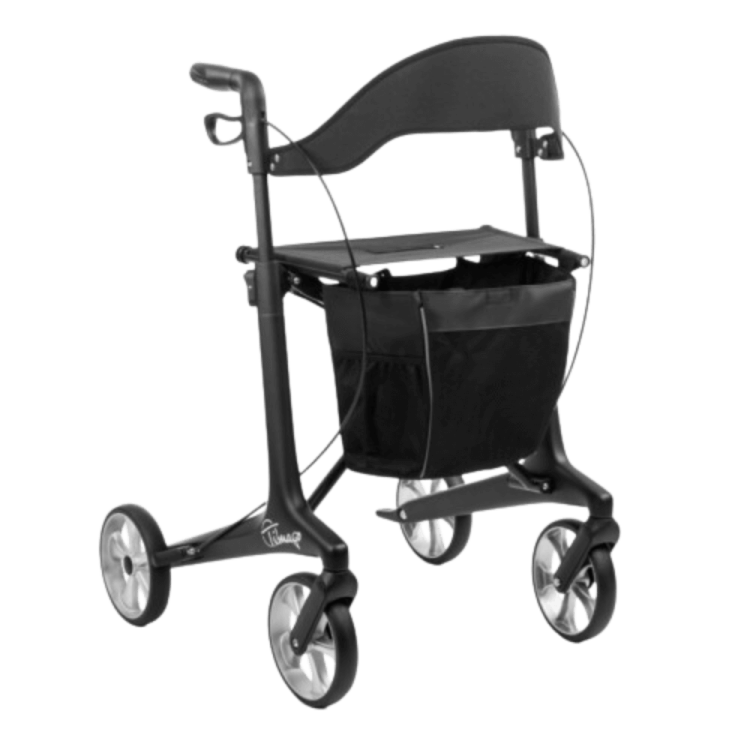 Podpórka czterokołowa z włókna węglowego FUTURO czarny mat - TIMAGO