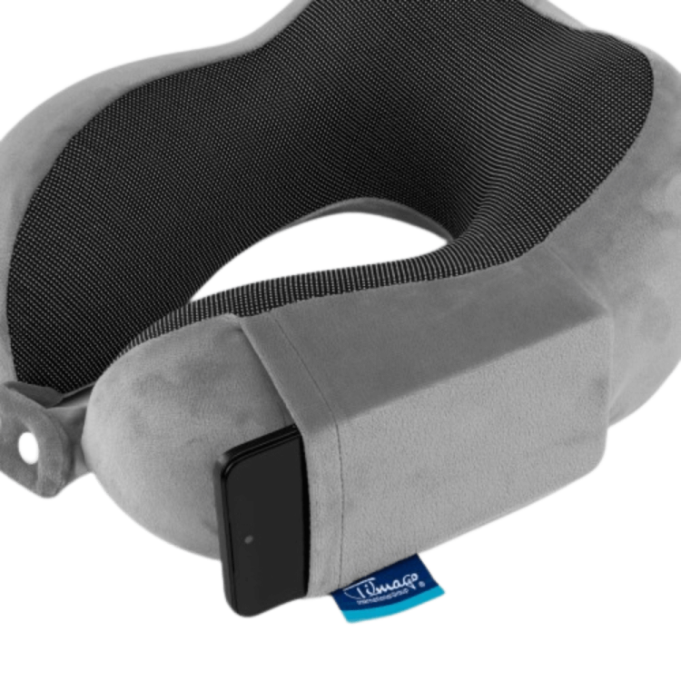 Poduszka ortopedyczna szara lub niebieska TRAVEL TIM - TIMAGO