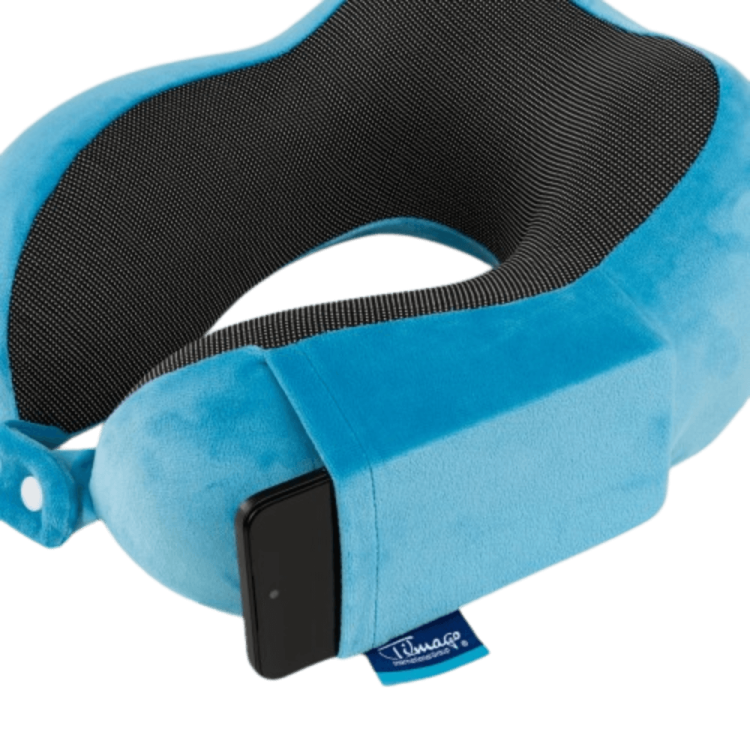 Poduszka ortopedyczna szara lub niebieska TRAVEL TIM - TIMAGO