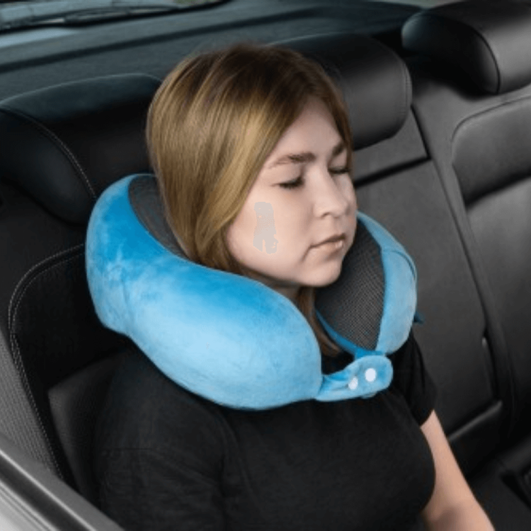 Poduszka ortopedyczna szara lub niebieska TRAVEL TIM - TIMAGO