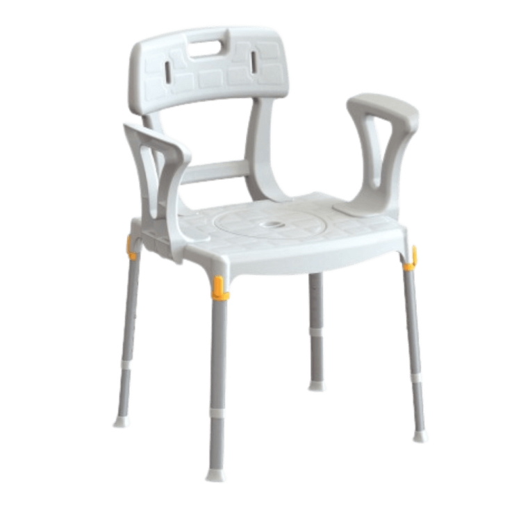 Krzesło prysznicowo-toaletowe z wiaderkiem KING-CMDBA-20 - LM Global Timago