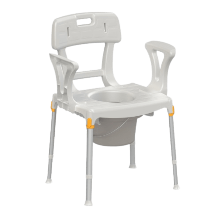 Krzesło prysznicowo-toaletowe z wiaderkiem KING-CMDBA-20 - LM Global Timago