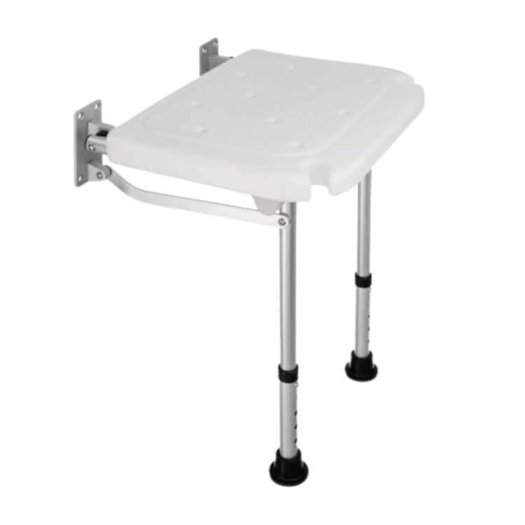 Taboret prysznicowy przyścienny, składany JMC-C 5105 - TIMAGO