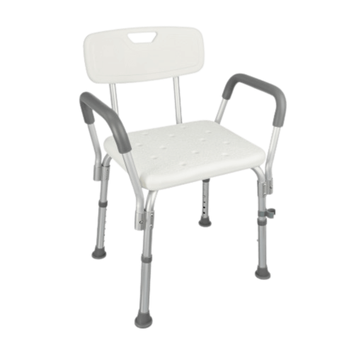 Taboret prysznicowy z oparciem i uchwytami bocznymi TGR-R KP 355L - TIMAGO