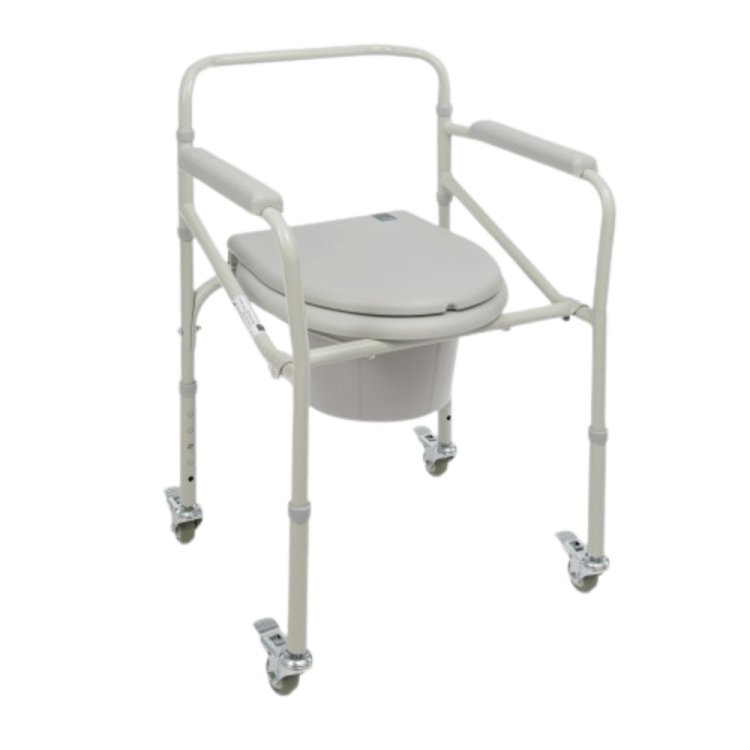 Krzesło toaletowe na kółkach z obciążeniem do 120 kg TGR-R KT 023C - TIMAGO