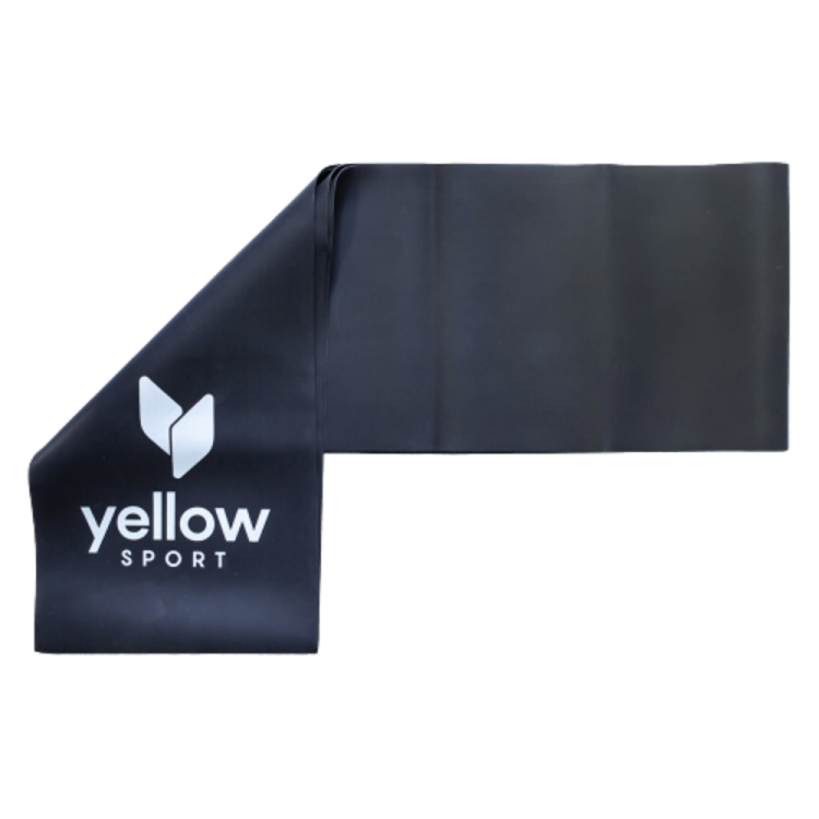 Taśma oporowa do ćwiczeń czarna (opór 12-15kg) - Yellowsport TIMAGO