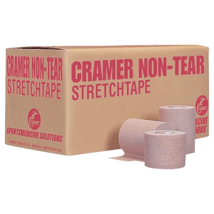 Cramer super stretch NON-TEAR TAPE- 24 szt - rolka 4,5 m x 5 cm - elastyczne beżowe taśmy sportowe