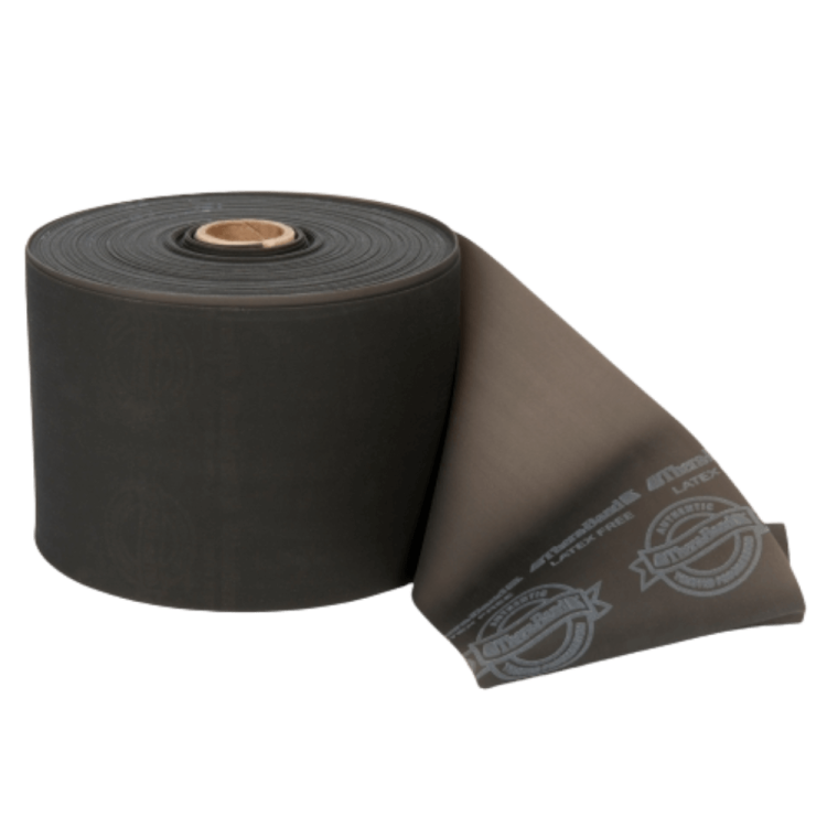 Taśma bezlateksowa Theraband 45,5 m - kolor czarny - opór specjalnie mocny.png