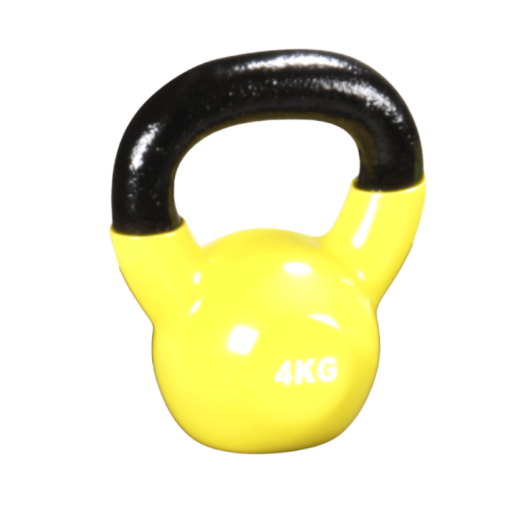 Kettlebell TRENDY 4 kg żółty