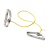 Tubing Theraband 1,4 m Kolor żółty, Opór słaby, Uchwyt gąbkowy lub elastyczny