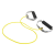 Tubing Theraband 1,4 m Kolor żółty, Opór słaby, Uchwyt gąbkowy lub elastyczny