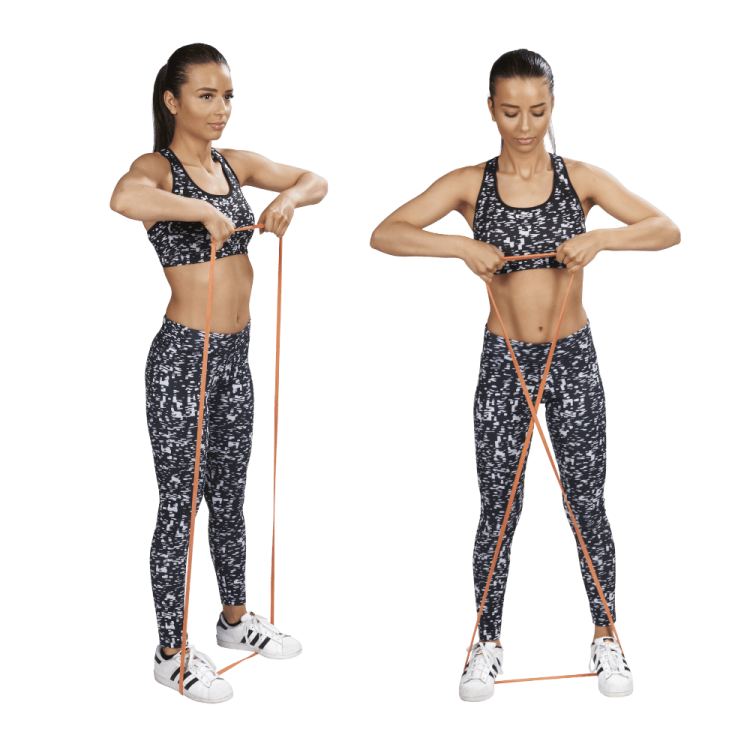 Power Band 7 kg - 15 kg, kolor pomarańczowy, opór bardzo słaby - (x-light)