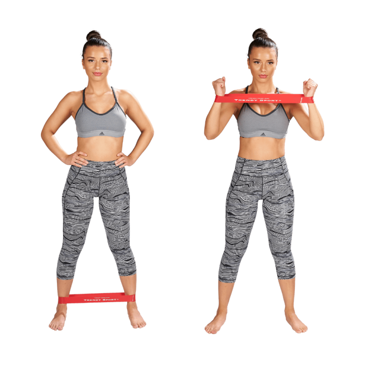 Power Band mini loop 11 kg - 13,5 kg, kolor: zielony, opór: średni - (medium) - TRENDY