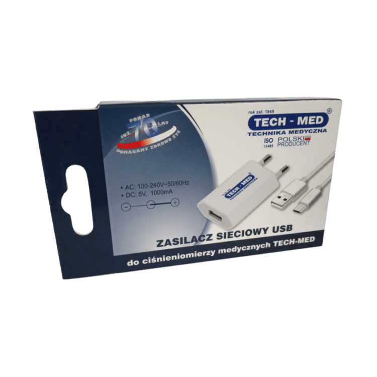 Oryginalny zasilacz sieciowy USB TECH-MED