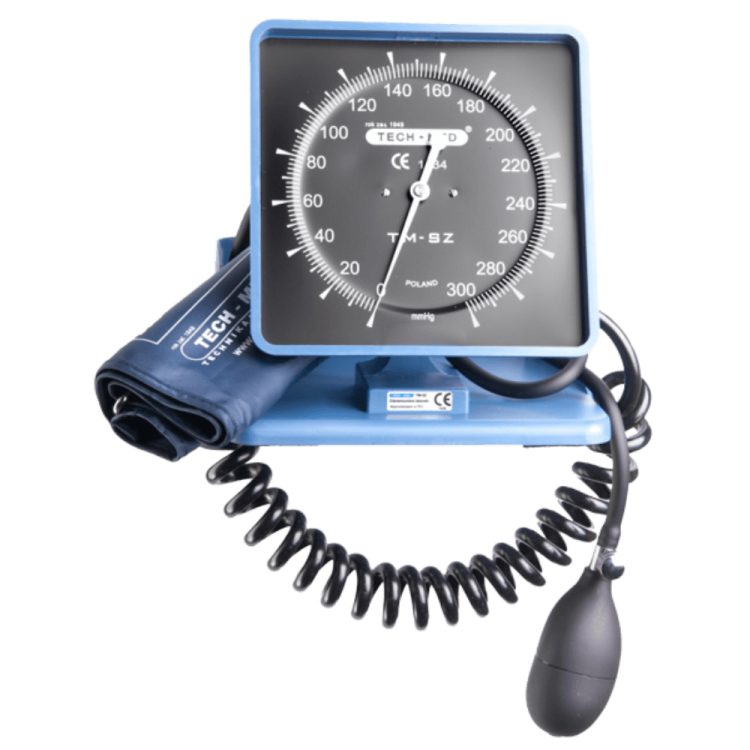 Ciśnieniomierz zegarowy TM-SZ (biały lub czarny cyferblat) TECH-MED