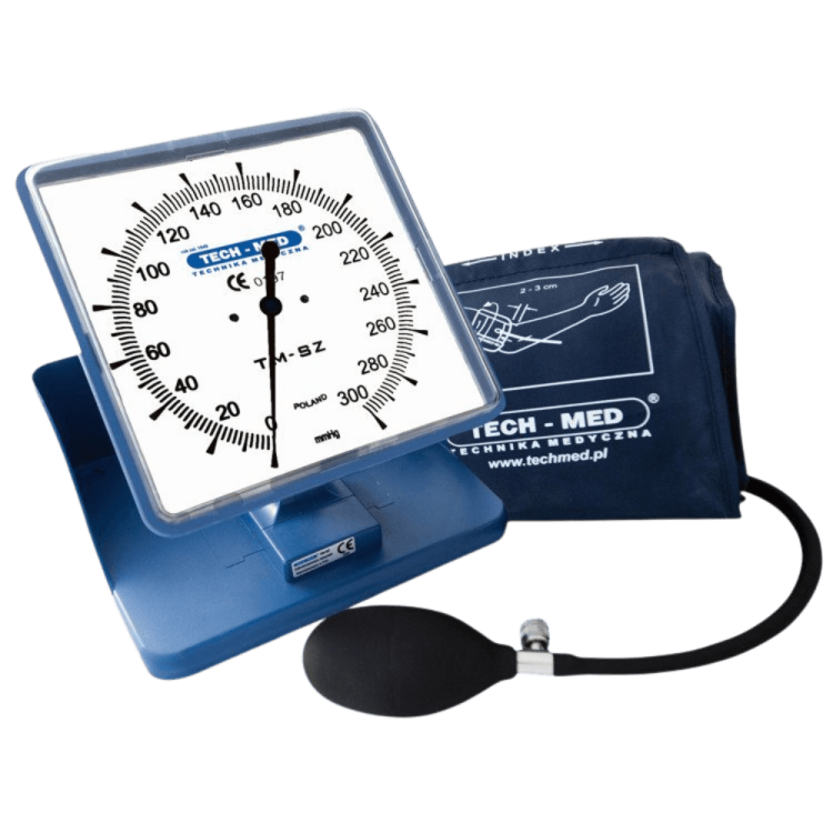 Ciśnieniomierz zegarowy TM-SZ (biały lub czarny cyferblat) TECH-MED