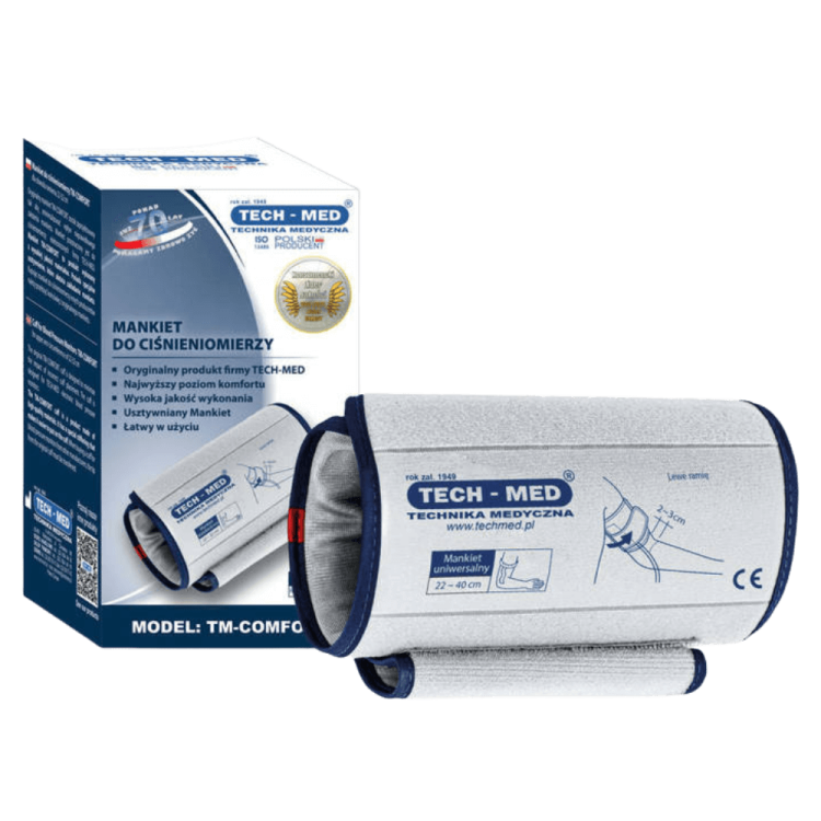 Mankiet do ciśnieniomierzy TECH-MED - usztywniany 22-40 cm