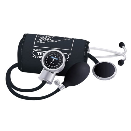 Ciśnieniomierz zegarowy TM-ZS (czarny lub biały) TECH-MED + stetoskop