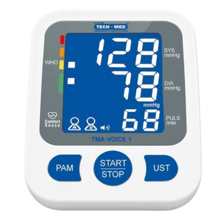 Ciśnieniomierz TMA-VOICE 1 TECH-MED z funkcją mowy + zasilacz