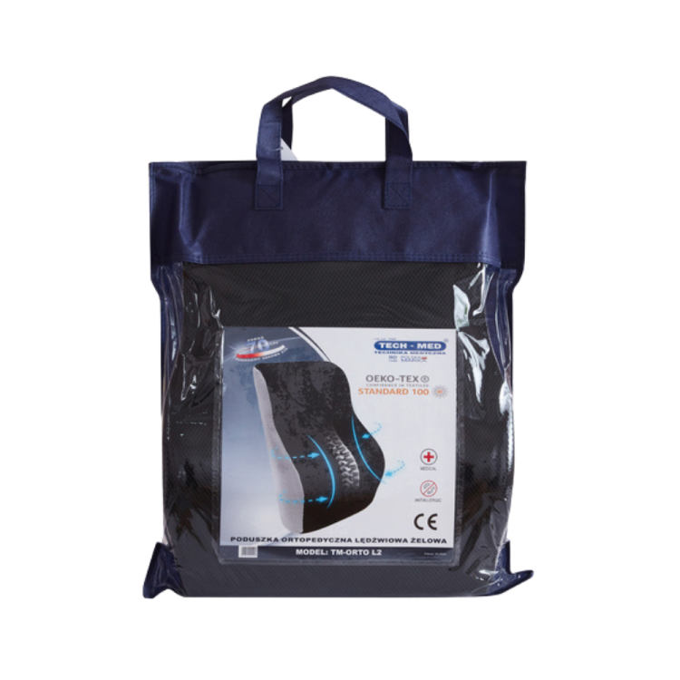 Poduszka ortopedyczna lędźwiowa żelowa TM-ORTO L2 - TECH-MED