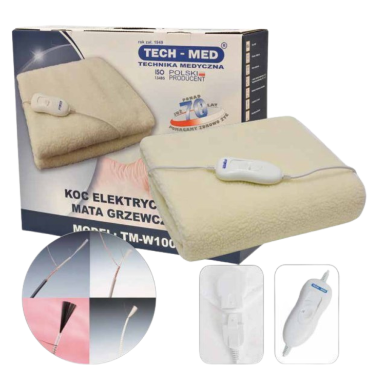 Koc elektryczny mata ogrzewająca TM-W100 - TECH-MED