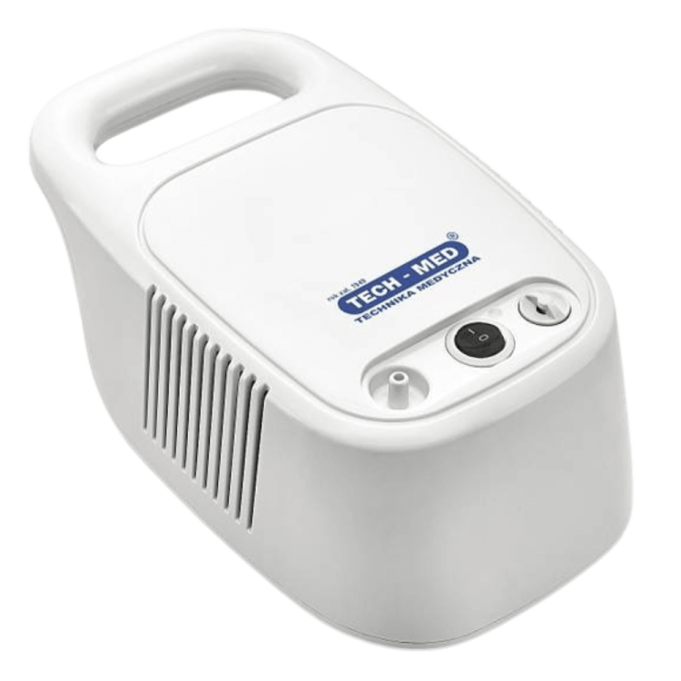 Inhalator kompresorowy z irygatorem TM-NEB HOSPI TECH-MED – do nebulizacji i oczyszczania zatok, do pracy ciągłej, 2 maski