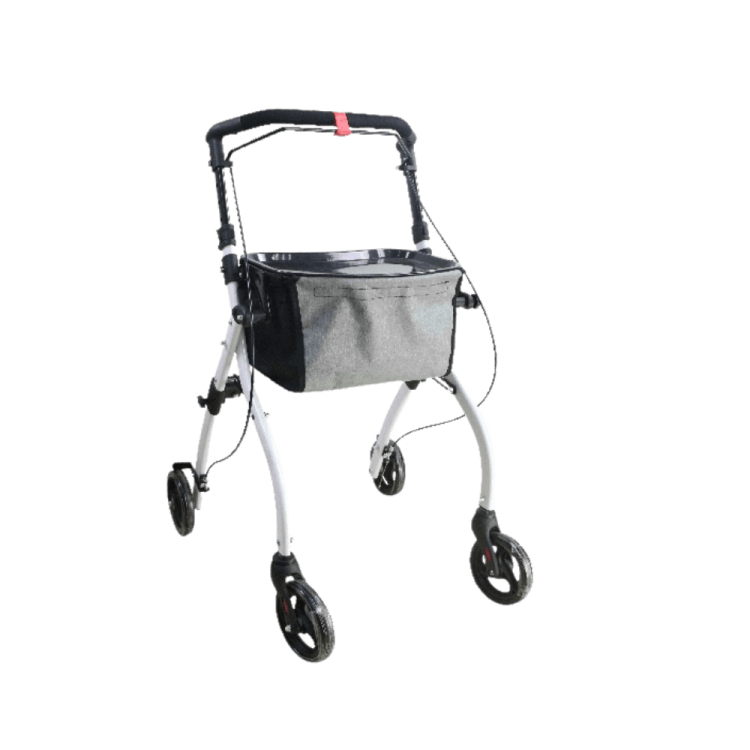Podpórka rehabilitacyjna 4-kołowa aluminiowa COMPACT