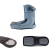 Orteza stopowo-goleniowa dwukomorowa niska Walker Dual Comfort szara AR-607 - ARmedical