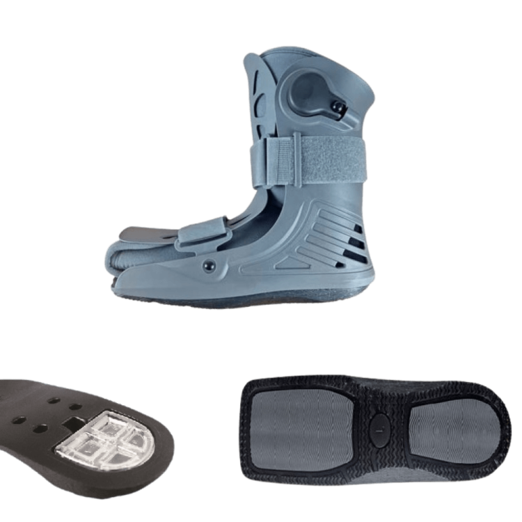 Orteza stopowo-goleniowa dwukomorowa niska Walker Dual Comfort szara AR-607 - ARmedical
