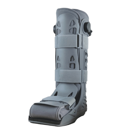 Orteza stopowo-goleniowa dwukomorowa wysoka Walker Dual Comfort szara AR-608 - ARmedical
