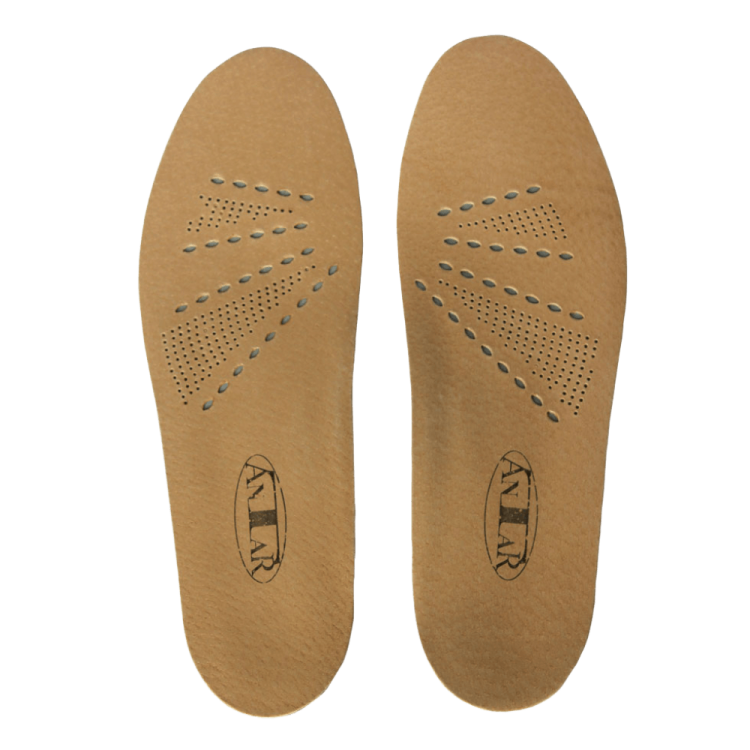 Wkładki ortopedyczne skórzane przeciw płaskostopiu podłużnemu – amortyzujące AT53503 - Antar