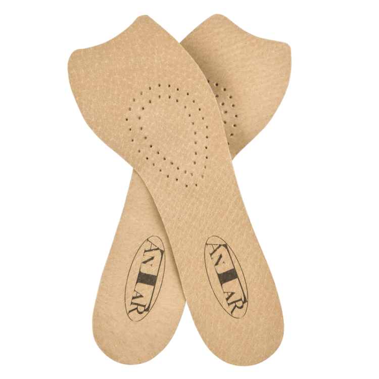 Wkładki ortopedyczne skórzane przeciw płaskostopiu poprzecznemu 3/4 – amortyzujące AT53504 - Antar